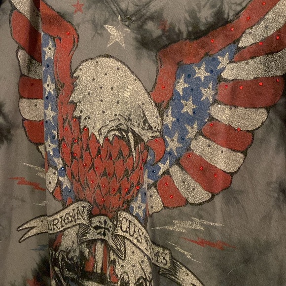 Affliction tee shirt American Customs top - Picture 4 of 6